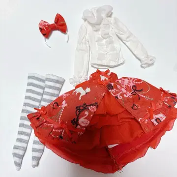 리카짱 캐슬 발렌타인 드레스 2011 제니 사이즈 빨간색