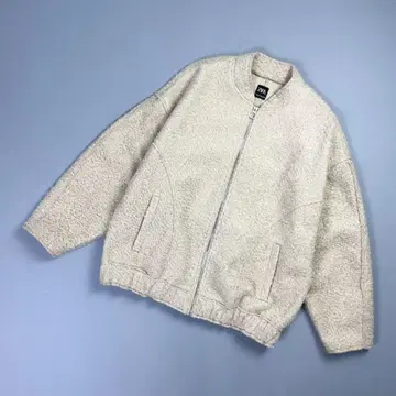 ZARA 부클 오버사이즈 봄버 자켓 베이지 M~L*MD512