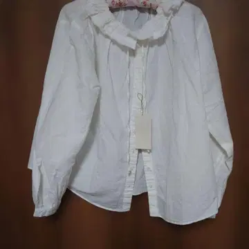 nest Robe 프릴 옷깃 화이트 셔츠