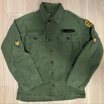 usarmy og107 통소매 1st 50s 유틸리티 셔츠 미군