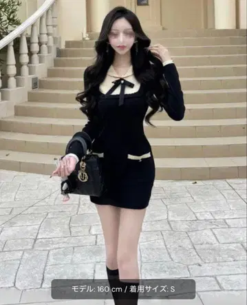 왕홍 계열 호비 계정 리본 원피스