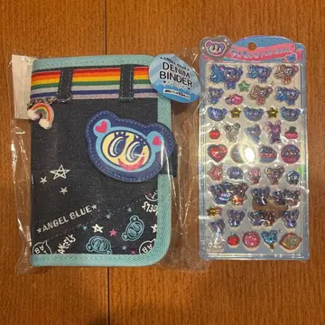 올림피아 x 나루미야 데님 씰 바인더 ANGEL BLUE A 씰 포함