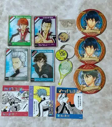 테니스의 왕자님 테니프리 신테니 캔뱃지 스탯 카드 스티커 미사용