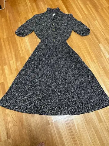 쇼와 레트로 쉬폰 원피스