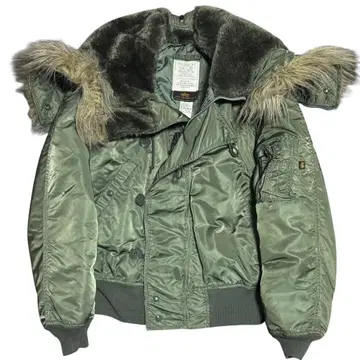 ALPHA 90s USA제 빈티지 N-2B 짧은 기장 플라이트 자켓 S