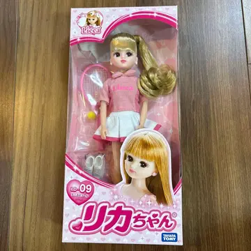 새상품 리카짱 옷 갈아입히기 인형 테니스 스쿨 단종 테니스웨어