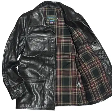 택 포함 극미품 Schott 선인장 택 533US 소가죽 카 코트 38