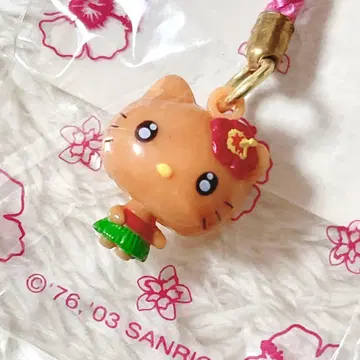 선탠 키티 하와이안 키티 2003 키티 꼬리 장식 스트랩