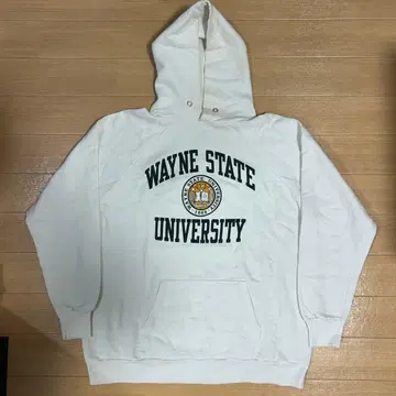 80s Champion 트리코 태그 후디 'WAINE STATE'