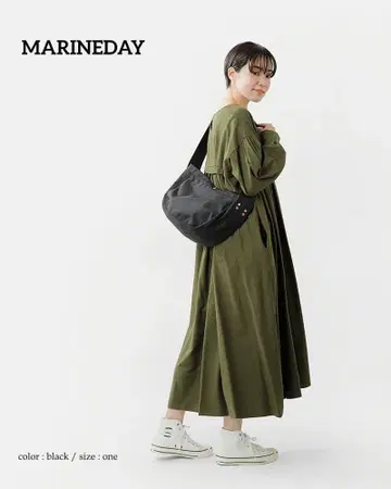 MARINEDAY 마린데이 나일론 숄더백 블랙