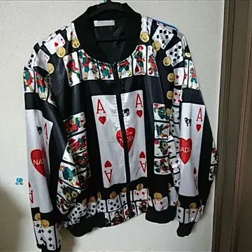 NADIA 트럼프 무늬 블루종