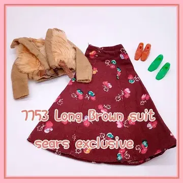 바비 7753 브라운 수트 세트 sears exclusive