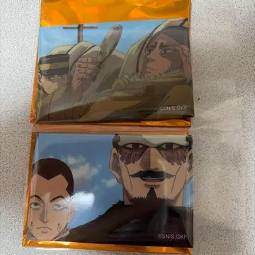 골든 카무이 PLAZA 스퀘어 캔뱃지 코이토 츠키시마 츠루미 우사미