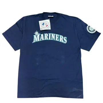 새상품 90s MLB 마리너스 이치로 51 티셔츠 Majestic 네이비