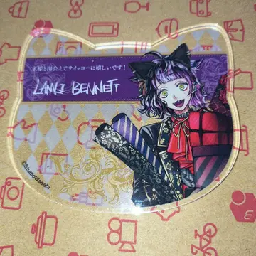 악마 집사와 검은 고양이 아크네코 난자타운 콜라보 아크릴 코스터 라무르