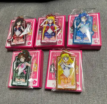 세일러문 글리터 아크릴 키링 5종 세트