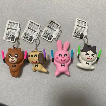 이라스토야 밀어줘! 러버 마스코트 4종 세트