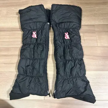 archivio 아르치비오 블랙 레그 워머 플리스 블랙