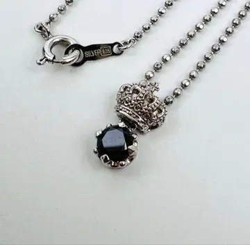 저스틴 데이비스 크라운 목걸이 실버925