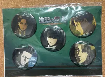 진격의 거인 리바이 장면 사진 캔뱃지 5개 세트