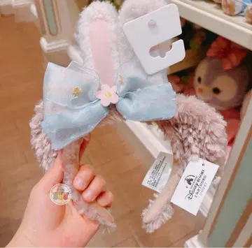 상하이 디즈니 부활절 봄 토끼 귀 셰리메이 머리띠 새상품