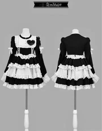 DimMoire 프릴에 파묻혀 보는 악몽 드레스/Black x White