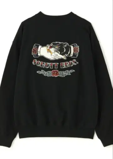 Schott 블랙 자수 트레이닝복