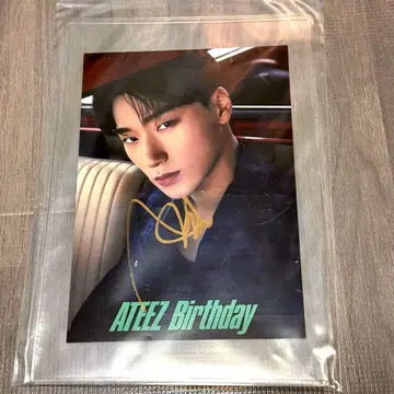 ATEEZ 산 SAN Birthday 사인 포함 엽서