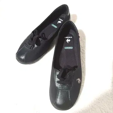 새상품급 le coq sportif 블랙 플랫슈즈 25cm