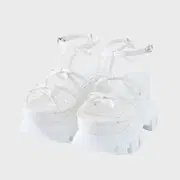 Mmeeme Ribbon strap bijou line mule 블랙 | 브랜드 중고거래 플랫폼