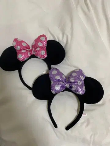 미니 마우스 머리띠 2개 세트