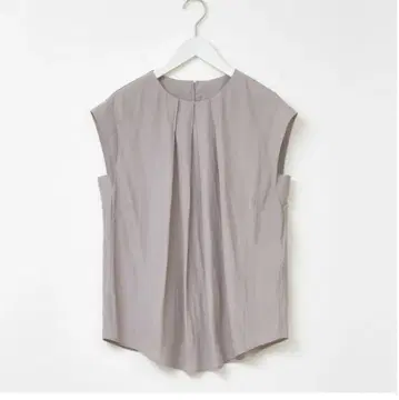 [ 플라스테 ] 새틴 턱 블라우스/S 사이즈