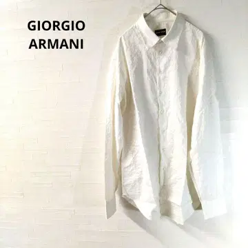 조르지오 아르마니 긴팔 셔츠 화이트 심플 스타일리시