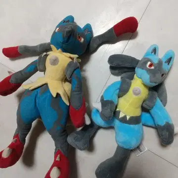 메가 루카리오 봉제 인형 타카라토미 포켓몬 센터 봉제 인형 세트