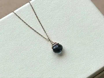 agete 토파즈 드롭형 펜던트 목걸이