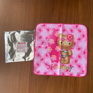 산리오 뱅글뱅글 돌려 헬로키티 썸머 챌린지 일광화상 키티 타월