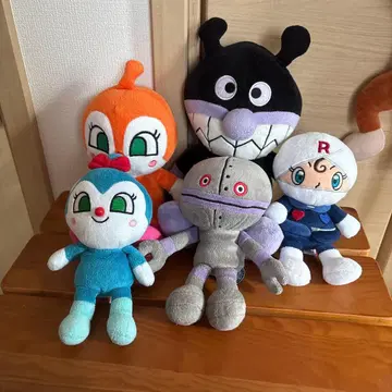 [세탁 완료!] 호빵맨 봉제 인형 세트