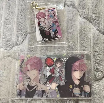 꽃과 꿈 전시 타몬 군 지금 어느 쪽!? 아크릴 키홀더 클리어 카드 세트