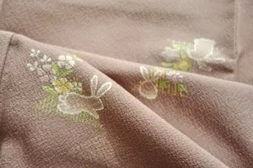 순수 실크 코몬 토끼 코몬 꽃토끼 기모노 야마토