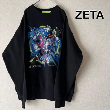 ZETA DIVISION K4sen 맨투맨 블랙 L 사이즈