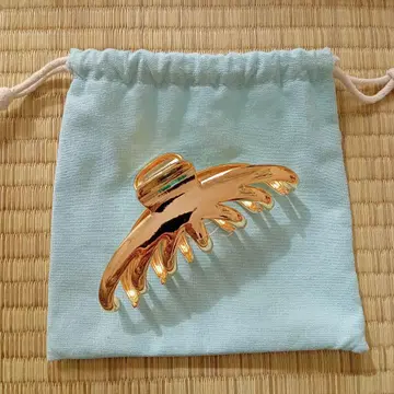 미사용 새상품 TRESSE 헤어 클립 골드