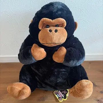 우호우호 고릴라의 고리군 느긋한 고리타 BIG 봉제 인형 블랙 택 포함