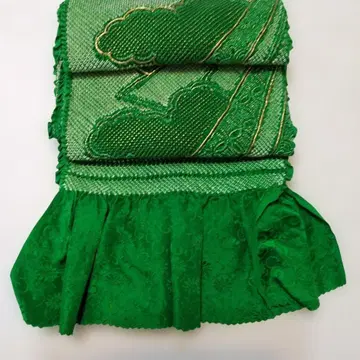 후리소데용 총 시보리 오비 장식 천 순수 실크 FO 139