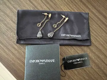 에밀리오 푸치 롱 귀걸이 골드/블랙