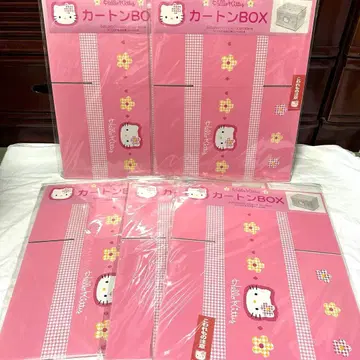 헤이세이 레트로 산리오 헬로키티 카오하나 카톤 BOX 종이상자 세트