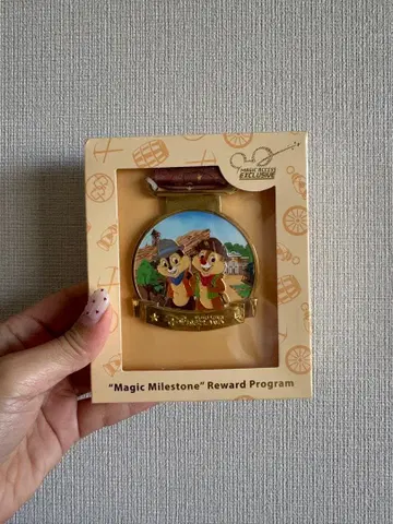 홍콩 디즈니랜드 칩과 데일 메달 매직 액세스 연간 여권