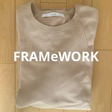 FRAMeWORK 프레임워크 베이지 오버 사이즈 맨투맨