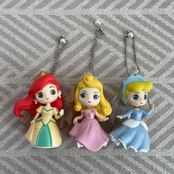 아리엘 신데렐라 오로라 공주 키링 세트