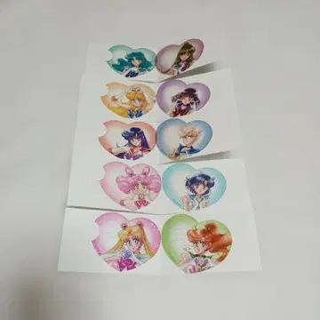 세일러문 로손 클리어 하트 카드 컴프