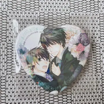 세계 제일의 첫사랑 타카노 마사무네 오노데라 리츠 하트 캔뱃지